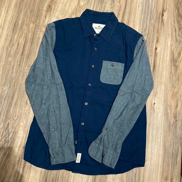 Hollister Causal Blue Men Button Down S - Picture 1 of 3